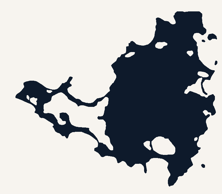 Silhouette of Saint-Martin island